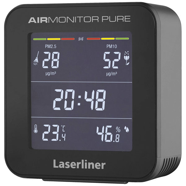 Laserliner 082.431A AirMonitor Pure Fine Dust Detector Temp & Humidity