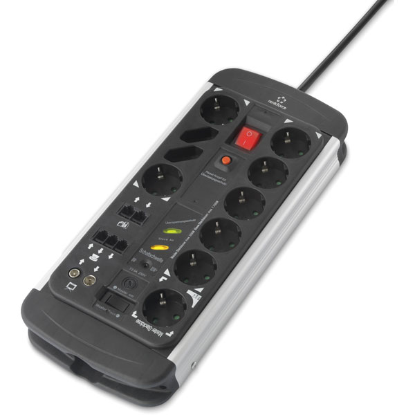 Renkforce 1015A-CMB-SXMS Master-Slave Power Strip 10x Black Surge ...