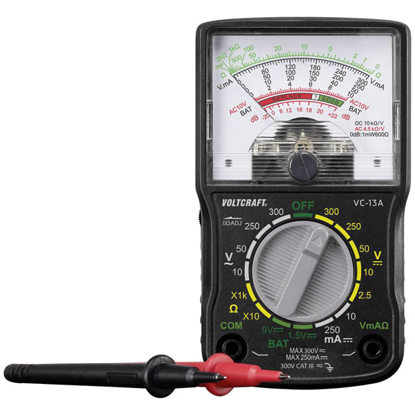VOLTCRAFT VC13A Handheld multimeter Analogue CAT III 300 V