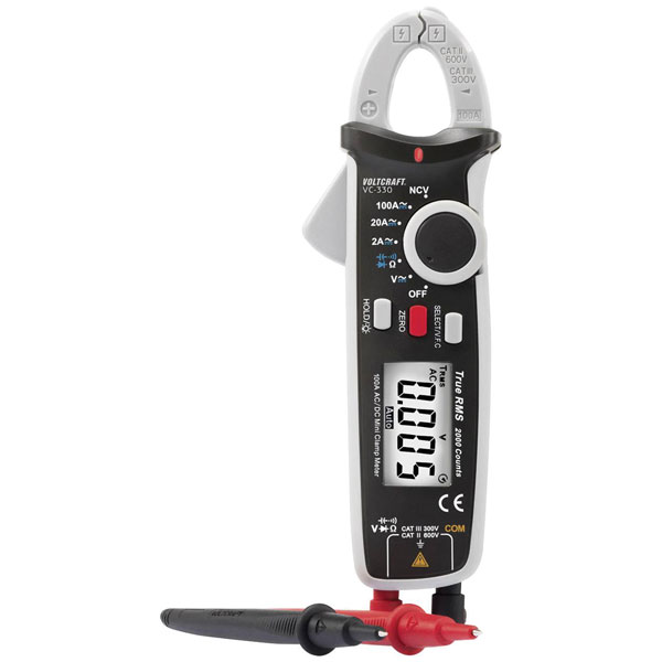 VOLTCRAFT VC330 OEU Multimeter Clamp meter Digital CAT II 600 V CA...