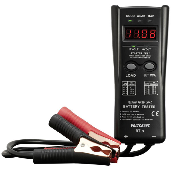 VOLTCRAFT BT-4 Car battery tester  75 mm x 75 mm