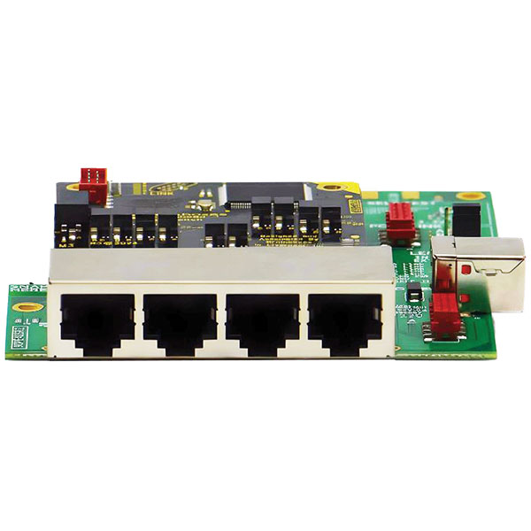 Brainboxes SW-118 Industrial 8 Port Gigabit Ethernet Switch DIN Ra...