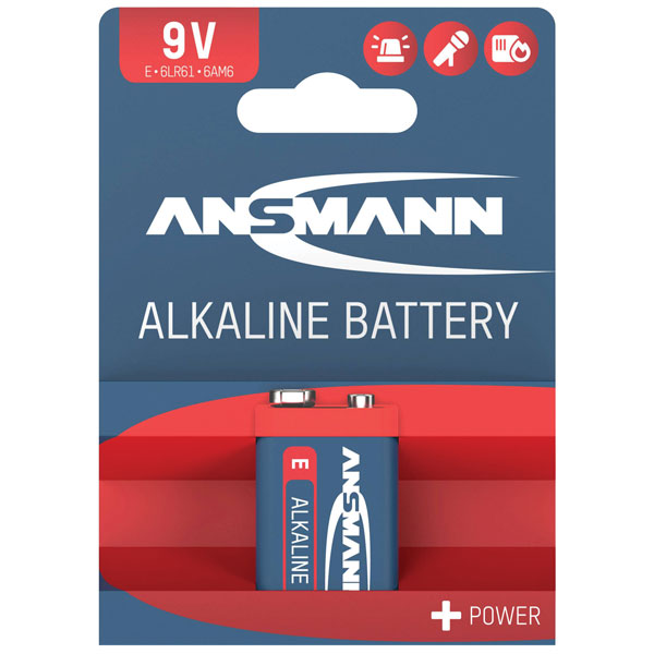 Ansmann 1515-0000 Red-Line 9V Battery Reliable Long-lasting Power