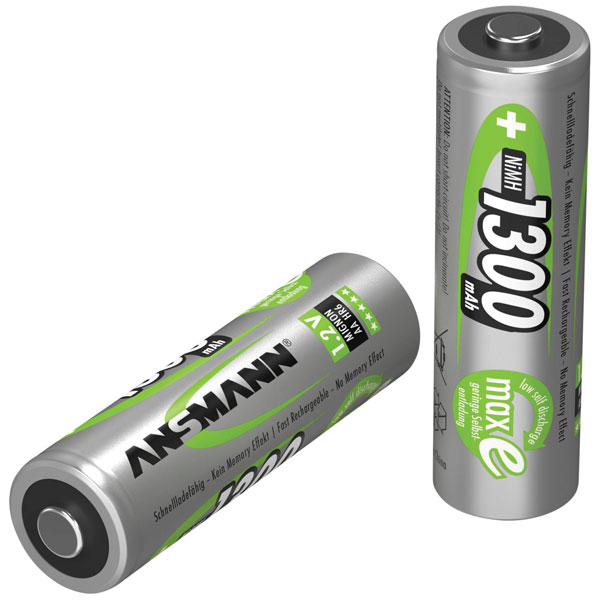 Ansmann 5030991 maxE Rechargeable AA Battery NiMH 2100mAh Low Self...
