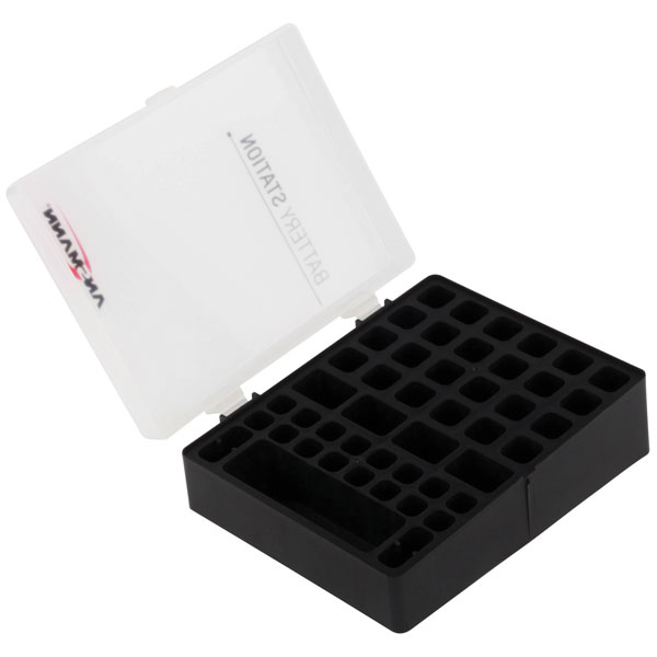 Ansmann 1900-0041 Battery Box Stores 48 Batteries AAA/AA/9V Dust-Proof