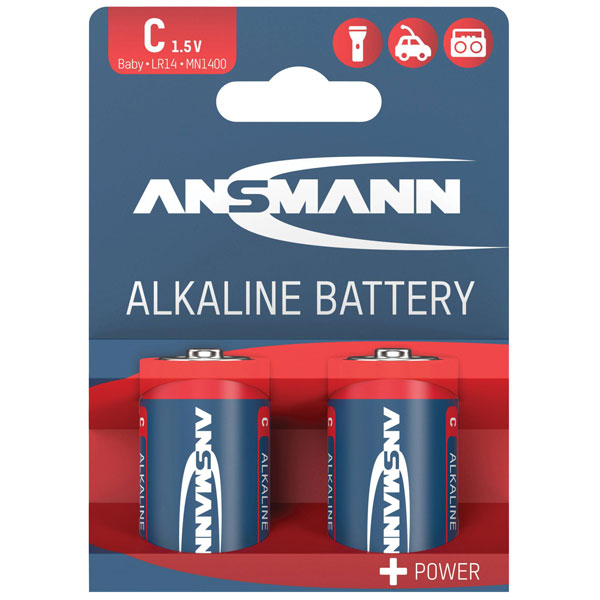Ansmann 1513-0000 Red-Line C Battery Alkali-Manganese 1.5V 2 Pack