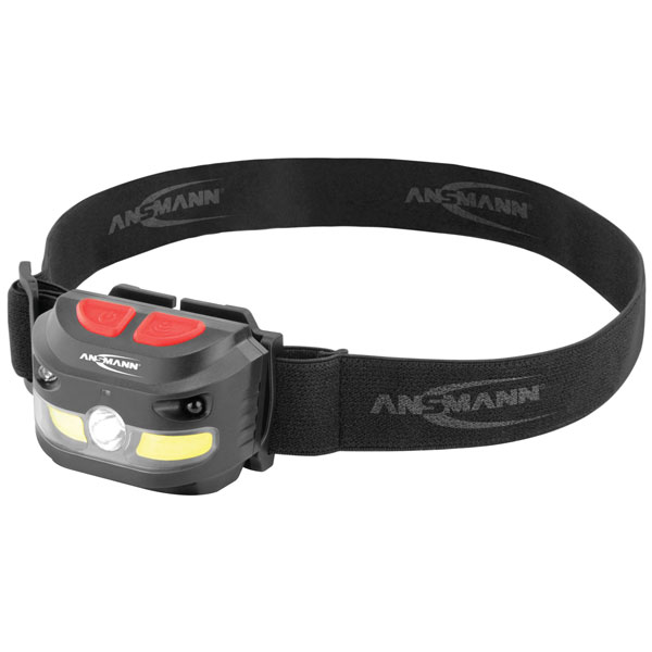 Ansmann 1600-0357 HD120B Headlamp 125 lm COB LED ABS Plastic Batte...