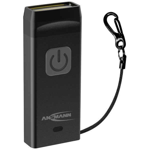 Ansmann 1600-0505 Keyring Torch 80 lm Rechargeable USB-A Plug Dimmable