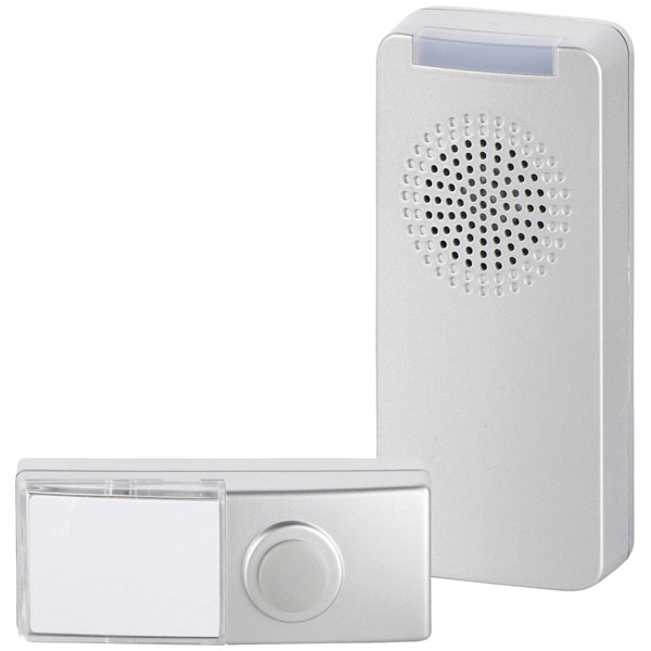 Heidemann 70845 Wireless Door Chime Set 200m Range 8 Melodies LED ...