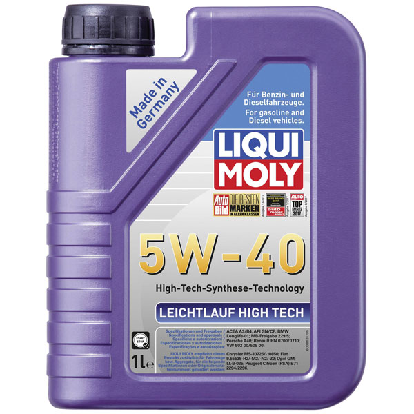 Liqui Moly 3864 Engine Oil 5W-40 5L Cuts Fuel Use 40000 Km Interval