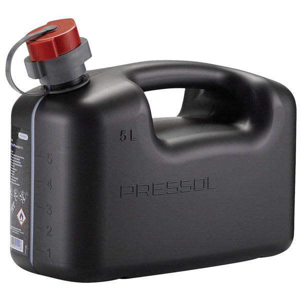 Pressol 21141 Fuel Canister 5L Line Sight Scale Flexible Outlet Pipe