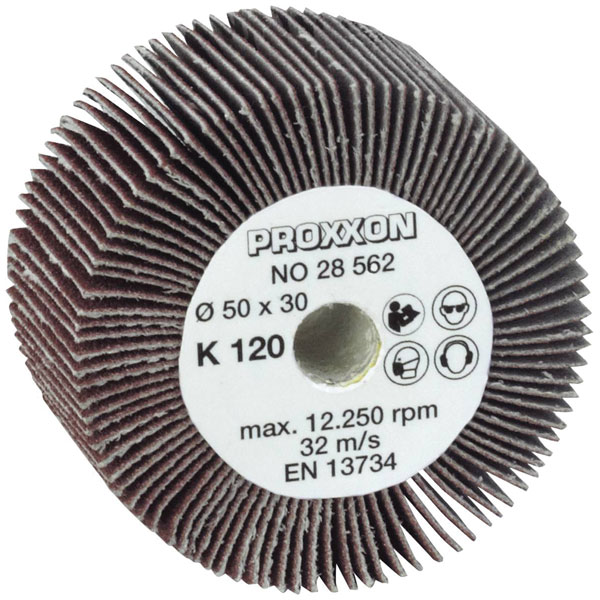 Proxxon 28563 Micromot Flap Wheel 2 pieces for Cleaning and Grindi...