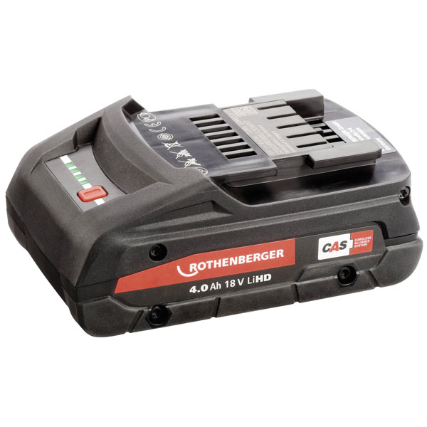 Rothenberger 1000002548 RO BP Battery 18V 4Ah Li-HD CAS Compatible