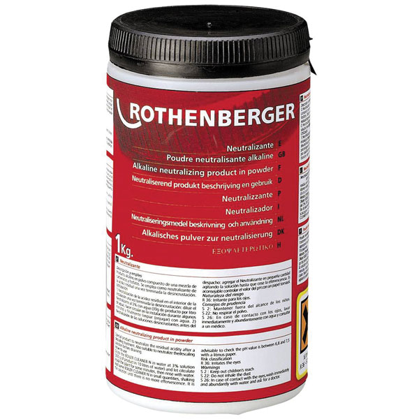 Rothenberger 61115 Neutralising Powder 1kg Easy After-Descale pH B...