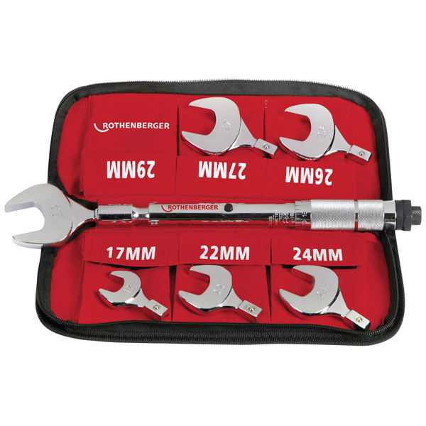 Rothenberger 175001 Torque Wrench Set 14-77 Nm for Crimp Connections