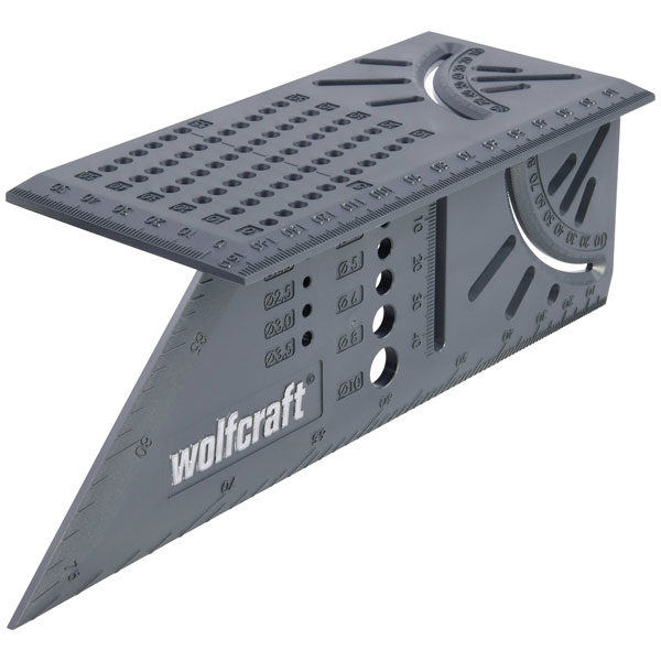 Wolfcraft 5208000 Mitre Square 3D-Mitre Angle High-Quality Plastic...