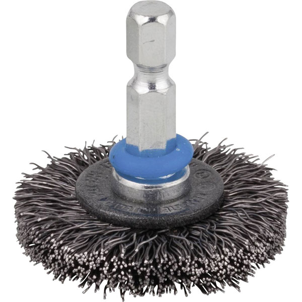 Wolfcraft 2119000 Steel Wire Disc Brush Durable Single-Piece Design