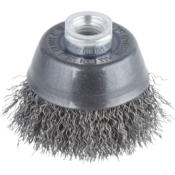 Wolfcraft 2151000 Steel Wire Pot Brush WS M14 Ø100mm 1pc Durable Steel