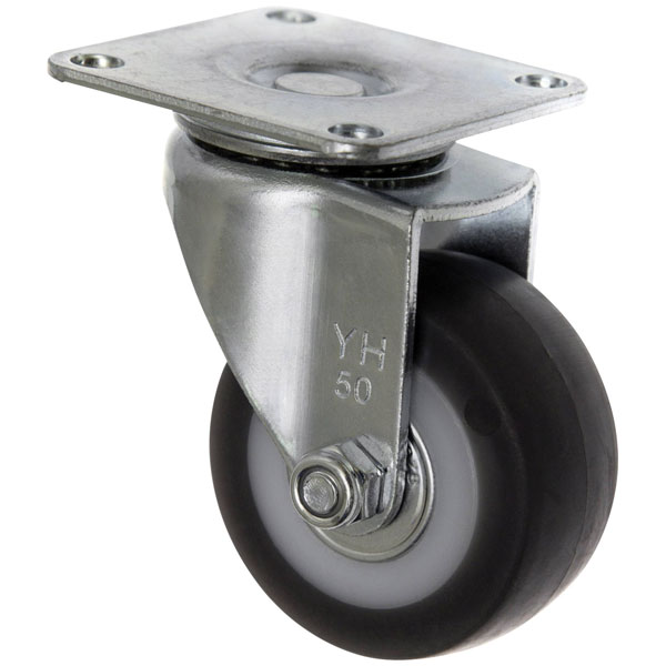 Toolcraft TO-5137893 Rubber Roller 50mm with Plate 50kg Load Capacity