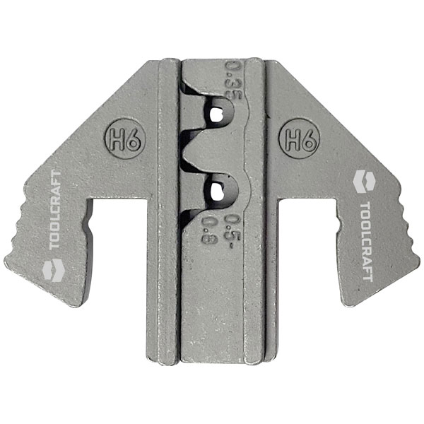 Toolcraft 1601086 Crimp Bits for Delphi H6 Plug AWG 22/20-18 0.35-...