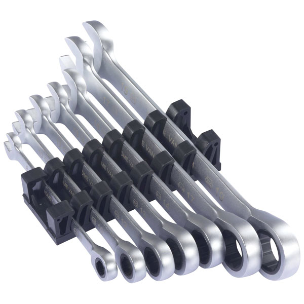 Click to view product details and reviews for Toolcraft To 9626412 Ratcheting Spanner Set 7 Piece 8 19mm Wall Mount.