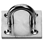 Toolcraft 892624 Eyelet Mount Steel 35mm Bright Galvanised 4.5mm Hole