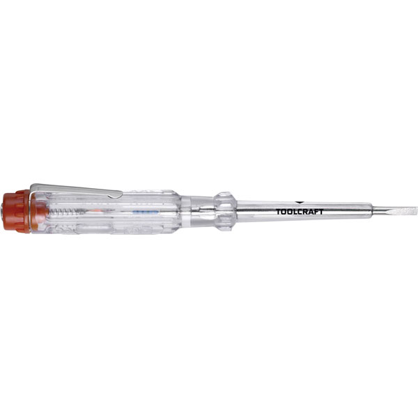 Toolcraft TO-7015524 Voltage Tester 3mm Blade 100-250V AC GS TÜV C...