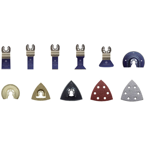Toolcraft 1574786 Multitool Accessory Set 21-Piece Chromium-Vanadium