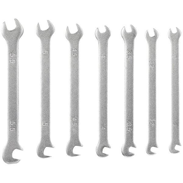 Toolcraft TO-4985421 Spanner Set 7pc 3-5.5mm Double-Ended Angled Heads