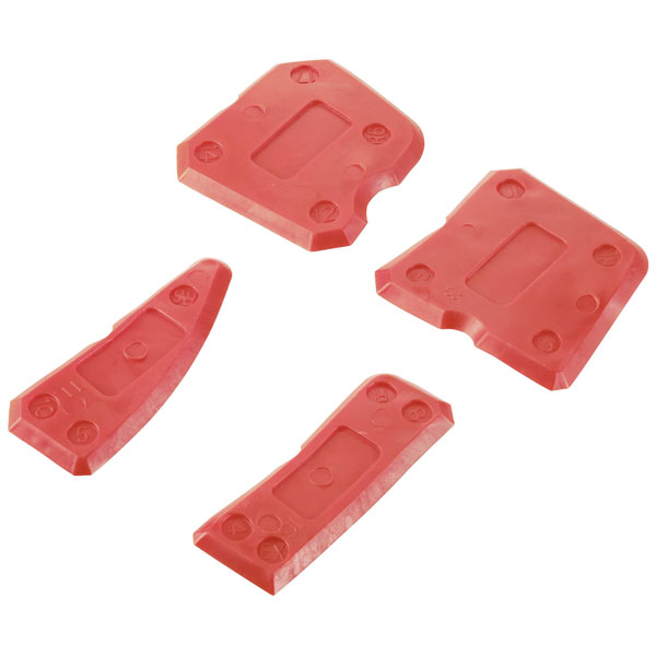 Toolcraft TO-7786530 Glue Scraper Set of 4 Durable & Ergonomic Design
