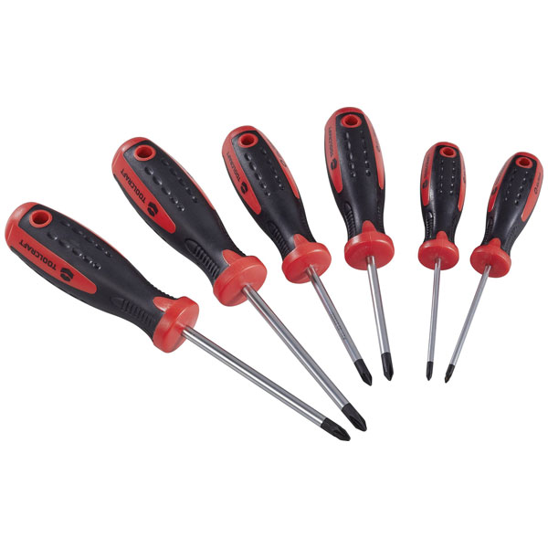Click to view product details and reviews for Toolcraft 96029c1122 Phillips Screwdriver Set Ergonomic Grip Magne.