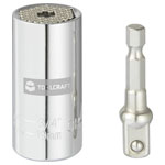 Toolcraft TO-7273935 Universal Socket Wrench Set 7-19mm Metric Hex Wing