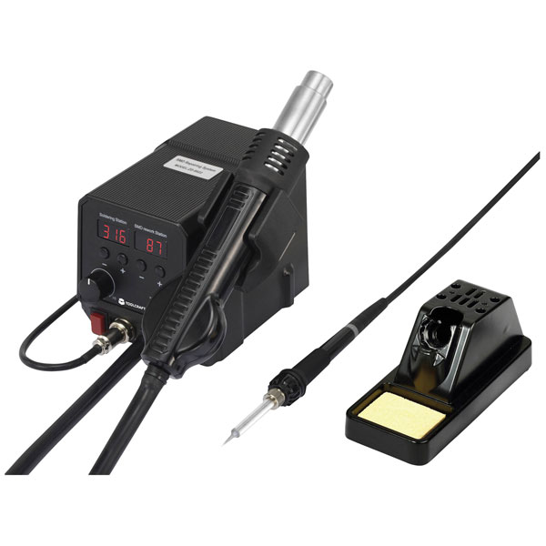 Toolcraft TO-4861965 Soldering Station Digital 360W 50-480°C Hot Air