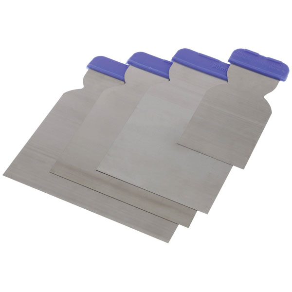 Toolcraft 2020240 Japanese Trowel Set Flexible Steel Smooths Surfaces