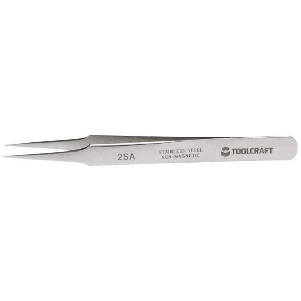 Toolcraft TO-5861043 Precision Tweezers Extra Slim Stainless Steel