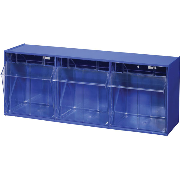 Allit 464440 VarioPlus Box Organiser Blue/Transparent 600x115x95mm