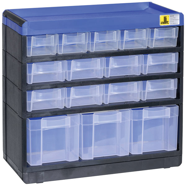 Allit 464830 VarioPlus ProM Small Parts Container 300x565x140mm Silver