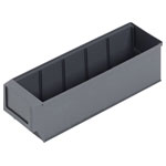 Alutec 66029 Bearing Box Stackable Storage Bin 400x91x81mm Dark Grey