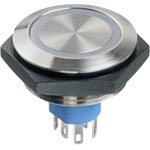 APEM AV5V022000074BK Tamper-Proof Green Pushbutton 30V DC 1A IP67