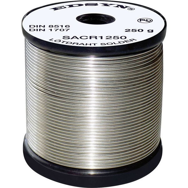Edsyn SACR5250 Solder Lead-Free Continuous Flux Core Sn96.5 Ag3 Cu0.5