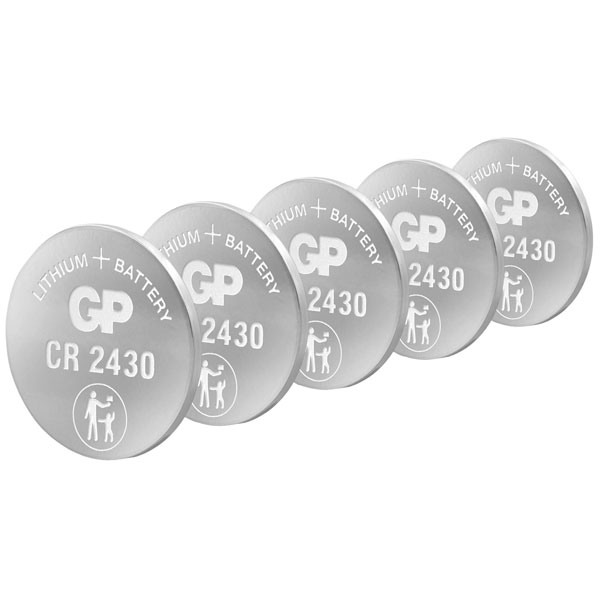 GP GPCR2430STD738C1 Button Cell CR2430 3V 300mAh High Density Lithium