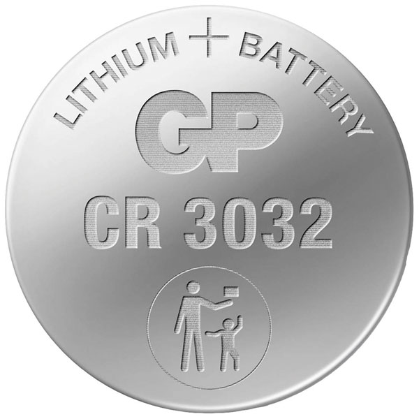 GP GpieceR3032STD265C1 Button Cell CR3032 3V 500mAh High Energy De...