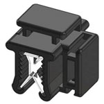 WKK ART005910 EdgeClip Detachable 7.50mm Parallel Mount Black 1Piece