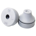 WKK G502-1016-01 Cable Grommet EPDM Diameter 9mm Silver-Grey RAL7001 1Piece