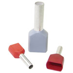 WKK 6239 Twin Ferrule 0.5mm² Partially Insulated White 500Pieces