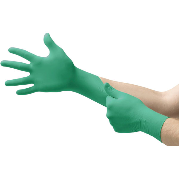 Ansell 92600080 TouchNTuff Nitrile Gloves Size 8; High Chemical Re...