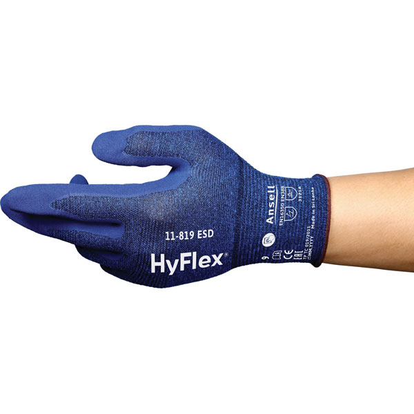 Ansell 11819090 HyFlex Glove Size 9 General Work Touchscreen Ready