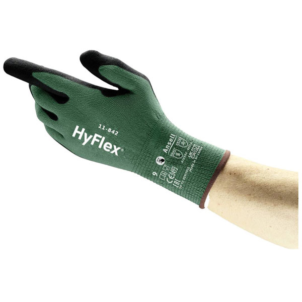 Ansell 11849110 HyFlex Glove Size 11 Grip Tech EN 388 420 407 Approved