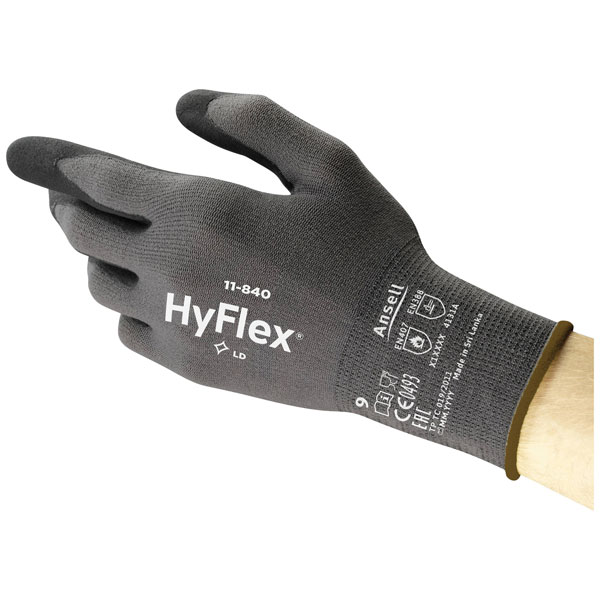 Ansell 11840R100-1P HyFlex Protective Gloves Size 10 Abrasion Resi...