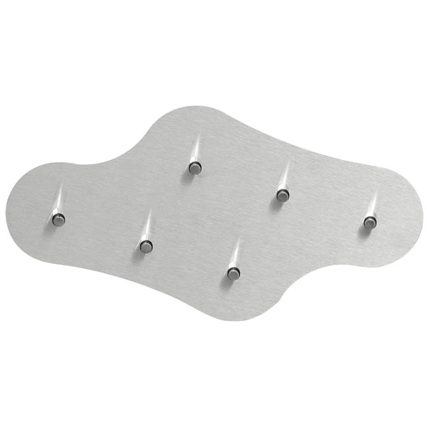 Burg Wächter 9430 Nuvola Key Rack 6 Hooks Stainless Steel Cloud Shape